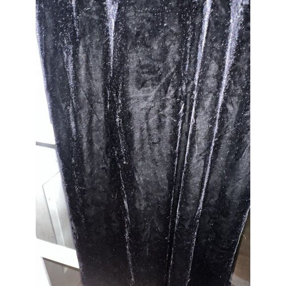 Vtg Y2K Ronni Nicole Black Velvet Maxi Dress Sz Small Fairy Gothic.        Q - Picture 3 of 7